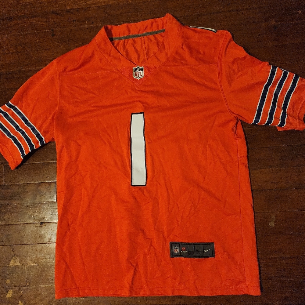 Chicago Bears Justin Fields Mens Sz Large Football Jersey